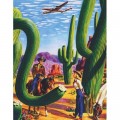 New York Puzzle Company Cactus Country - American Airlines Poster Mini