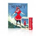 New York Puzzle Company Sunset - Surfer Girl Mini