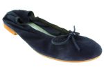 PIEANTE AZUL Leder Ballerina Clic! Nubuk Clic!