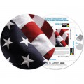 Pigment & Hue, INC Fertiges Rundpuzzle - Amerikanische Flagge