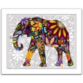 Pintoo Puzzle aus Kunststoff 500 Teile - Bunter Elefant