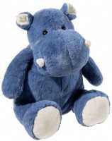 Plüschtier HIPPO in blau, gross, 60cm