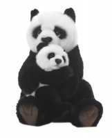 Plüschtier WWF Panda mit Baby, Grösse 28cm