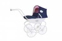 Puppenwagen Classic pram - navy blue/rose/princess