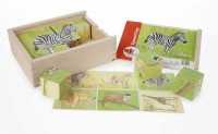 Puzzle in Holzbox, 12 teilig Afrika