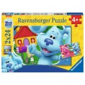 Ravensburger 2 Puzzles - Blue & Magenta