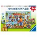 Ravensburger 2 Puzzles - Komm wir gehen einkaufen