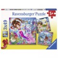 Ravensburger 3 Puzzles - Meerjungfrauen