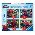 Ravensburger 4 Puzzles - Spiderman