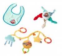 Sandmann Baby Set Lätzchen, Quietscher, Kiwakette