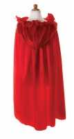 Satin-Cape, rot - Faschingscape für Kinder Grösse L