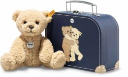 Steiff 114021 Teddybär Ben im Koffer 21cm beige