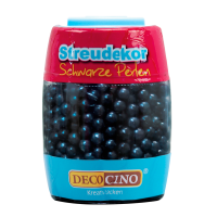 Streudekor Perlen schwarz, 65g