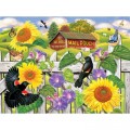 SunsOut Rosalyn Solomon - Sunflowers and Blackbirds
