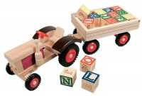 Traktor mit ABC-Anhänger, Tracki Bobo