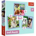 Trefl 3 Puzzles - Dogs