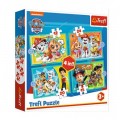 Trefl 4 in 1 - Happy Paw Patrol Team