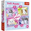 Trefl 4 Puzzles - Funny Cats