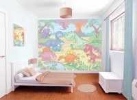 Walltastic Fototapete Baby - Dinosaurier Welt