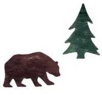 Wandaufkleber Wallies Motiv-Sticker (Cutouts) Bear & Tree
