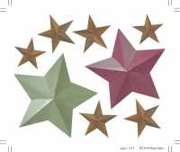 Wandaufkleber Wallies (Peel&Stick) Barn Stars