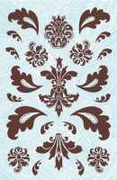 Wandaufkleber Wallies Sticker(Self Adhesive 2 Bögen)Tattoo