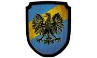 Wappenschild Adler, blau