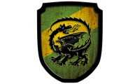 Wappenschild Drache, grün
