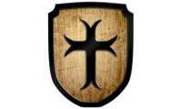 Wappenschild Kreuz, natur