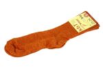 WOLLSOCKEN ORANGE Hirsch Natur 100% Bio-Wolle kbT Hirsch Natur