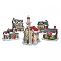 Wrebbit 3D 3D Puzzle - Weihnachtsdorf