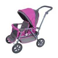 Zwillingspuppenwagen Big Twin - tec purple